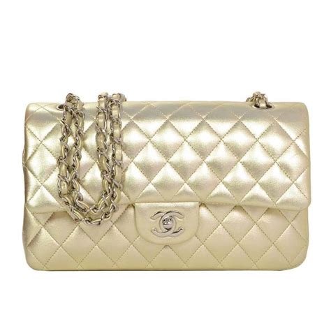 chanel classic flap bag gold tone metal|original chanel classic flap bag.